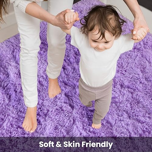 Miniatura 5 de Terrug - Alfombra para habitación de niños, alfombra de area para habitación de bebe, alfombra para sala de estar, alfombra de peluche para