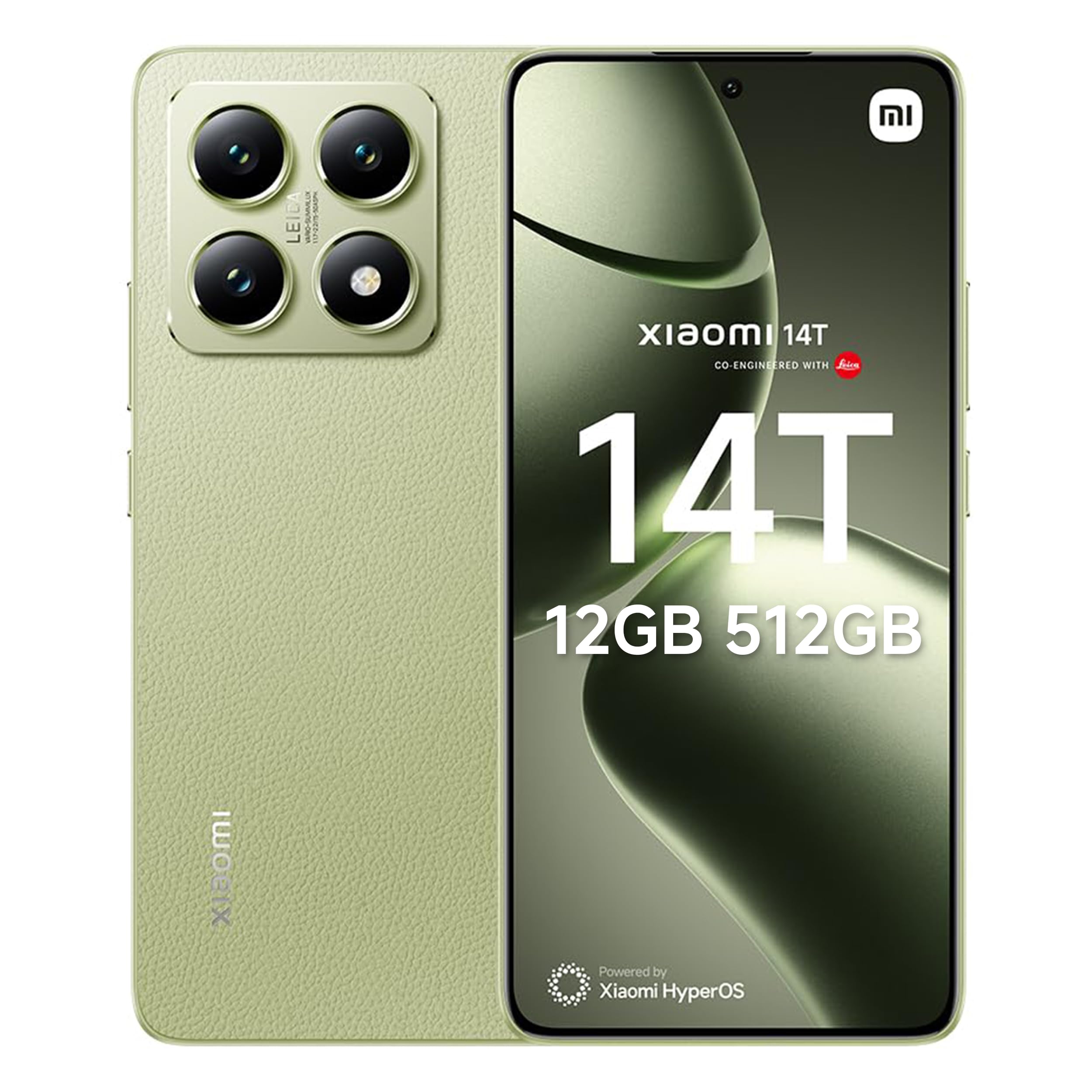 XIAOMI 14T – Smartphone 12GB+512GB Verde Limón | Dimensity 8300