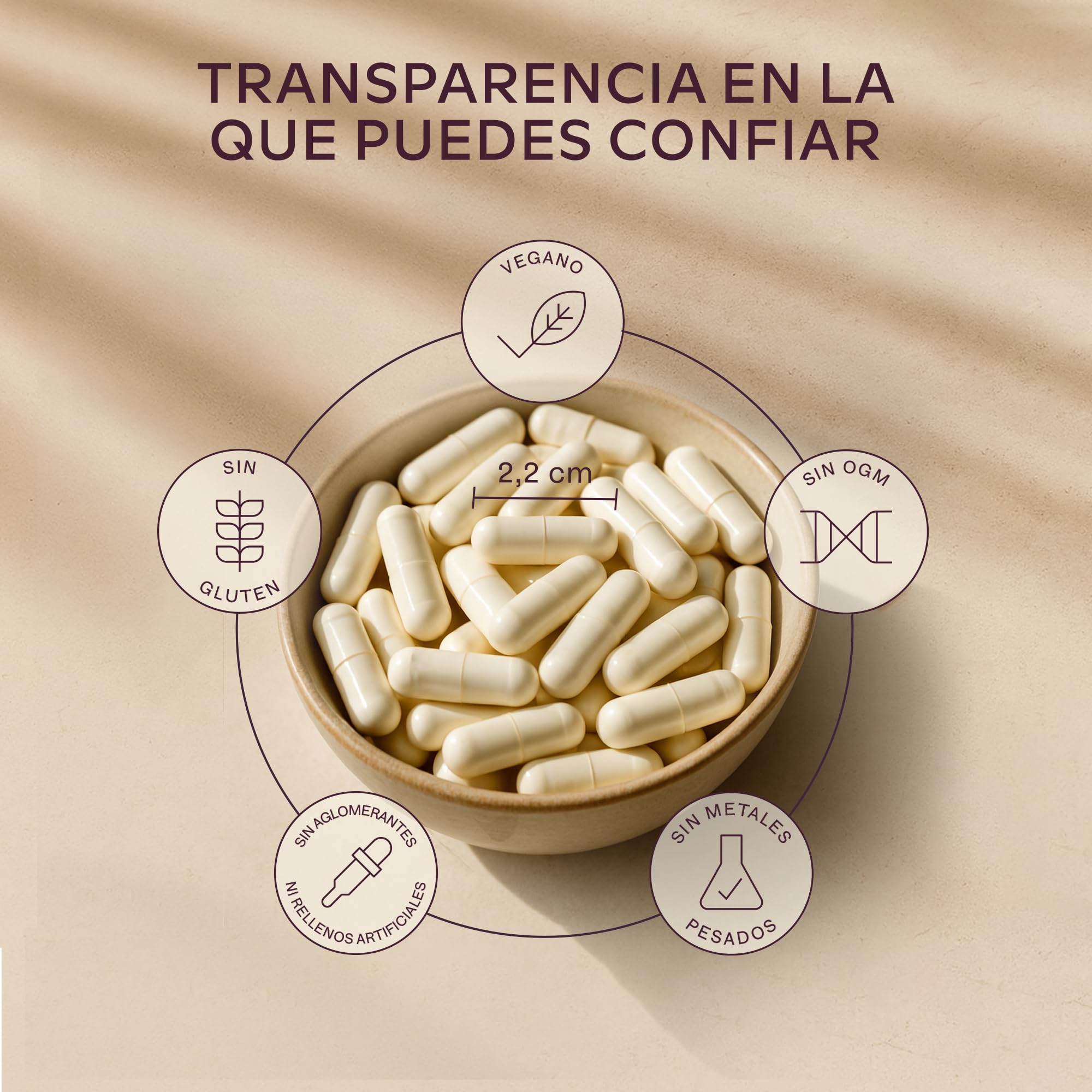 Bisglicinato de Magnesio Quelado – Magnesio Bisglicinato de Alta Biodisponibilidad y Absorción – 180 Glicinato de Magnesium cápsulas - Vegano