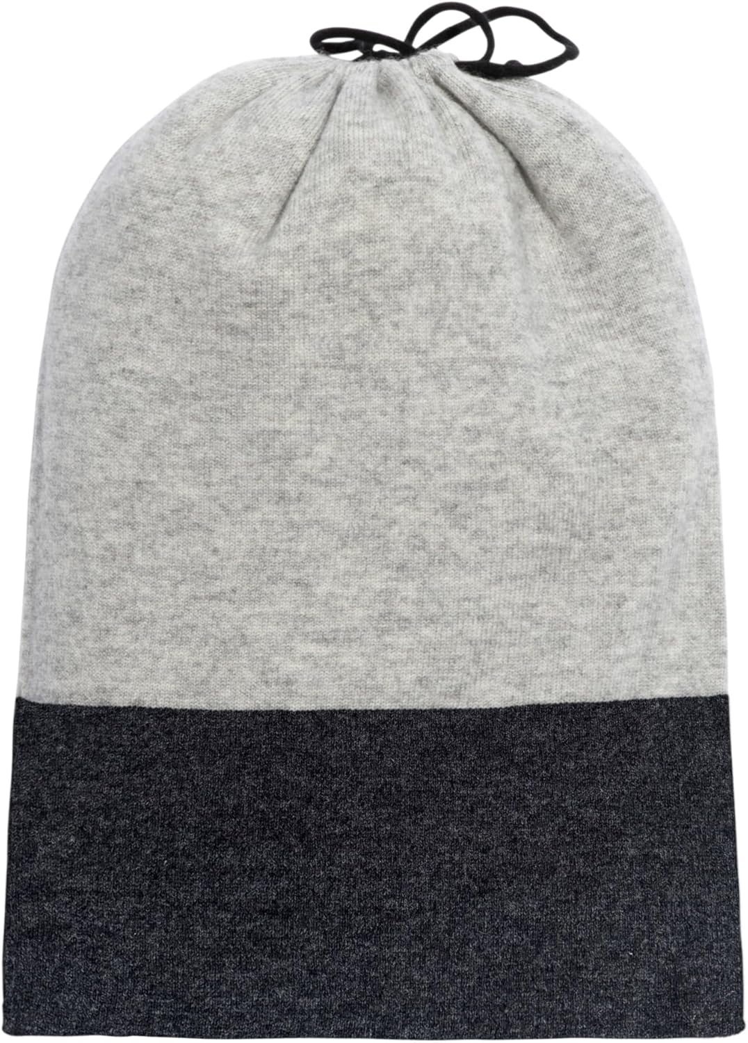 Jet&Bo Luxurious Cashmere Merino Blend Travel Blanket, Airplane-Ready Cashmere Travel Throw in Packable Pouch, Soft, Lightweight and Breathable 55"x45" (Gray and Charcoal)