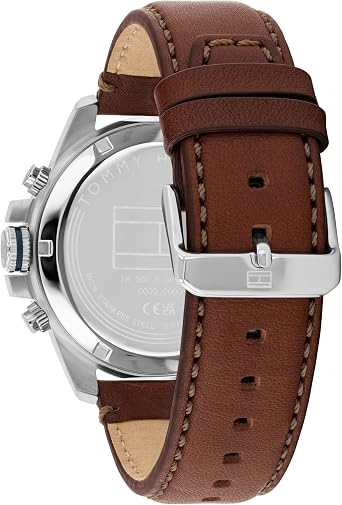 Tommy Hilfiger Dual Time Quartz Watch for Men with Stainless Steel Bracelet or Leather Strap