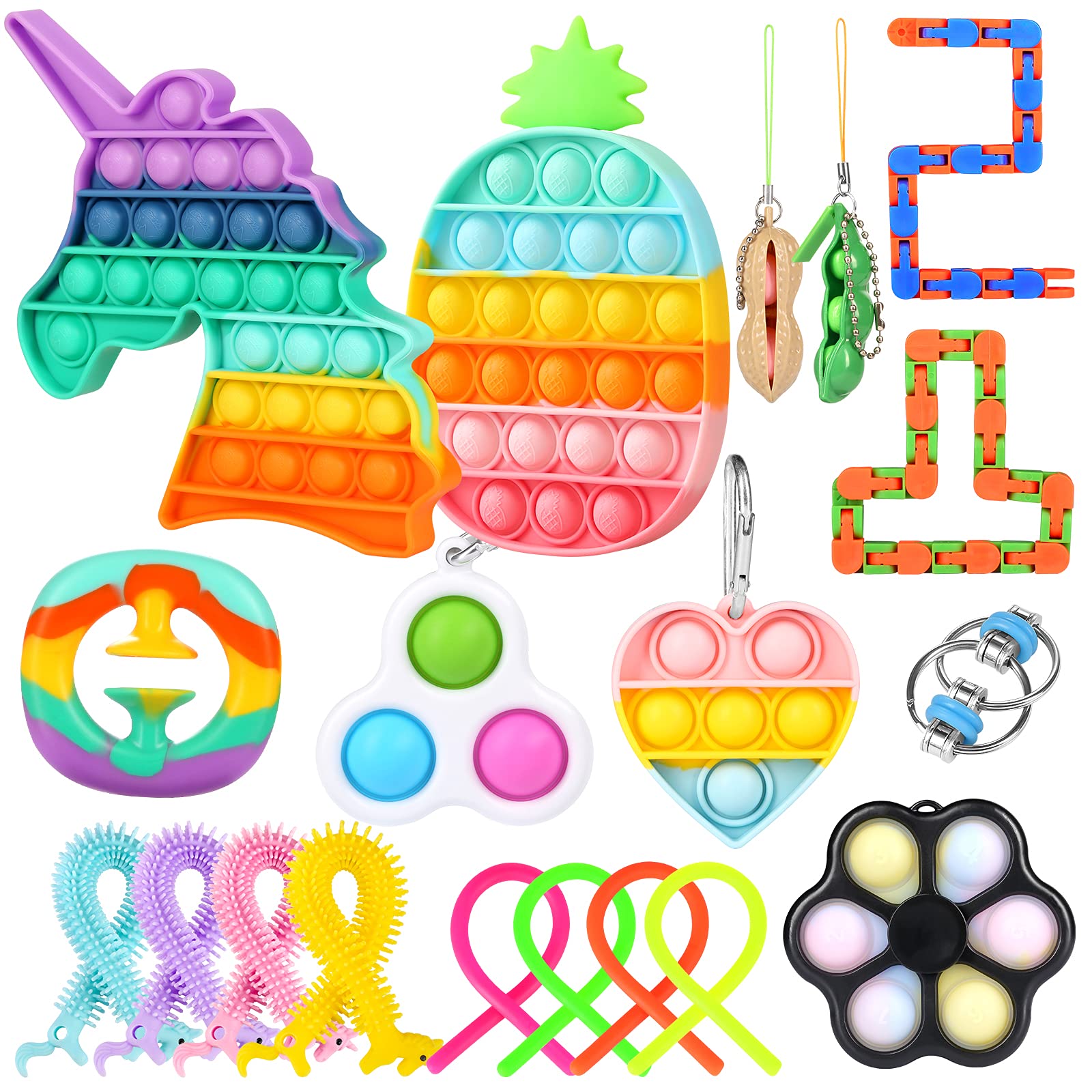 Fescuty Fidget Toys Pack Set Pop Fidgets Toy Sets Packs, Fidget Toys