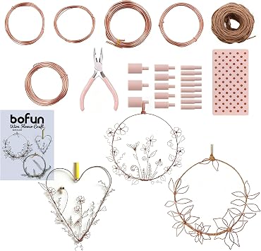 BoFUN Door Wreath Making Kit &Fall Wire Craft Kit for Teens& Adults