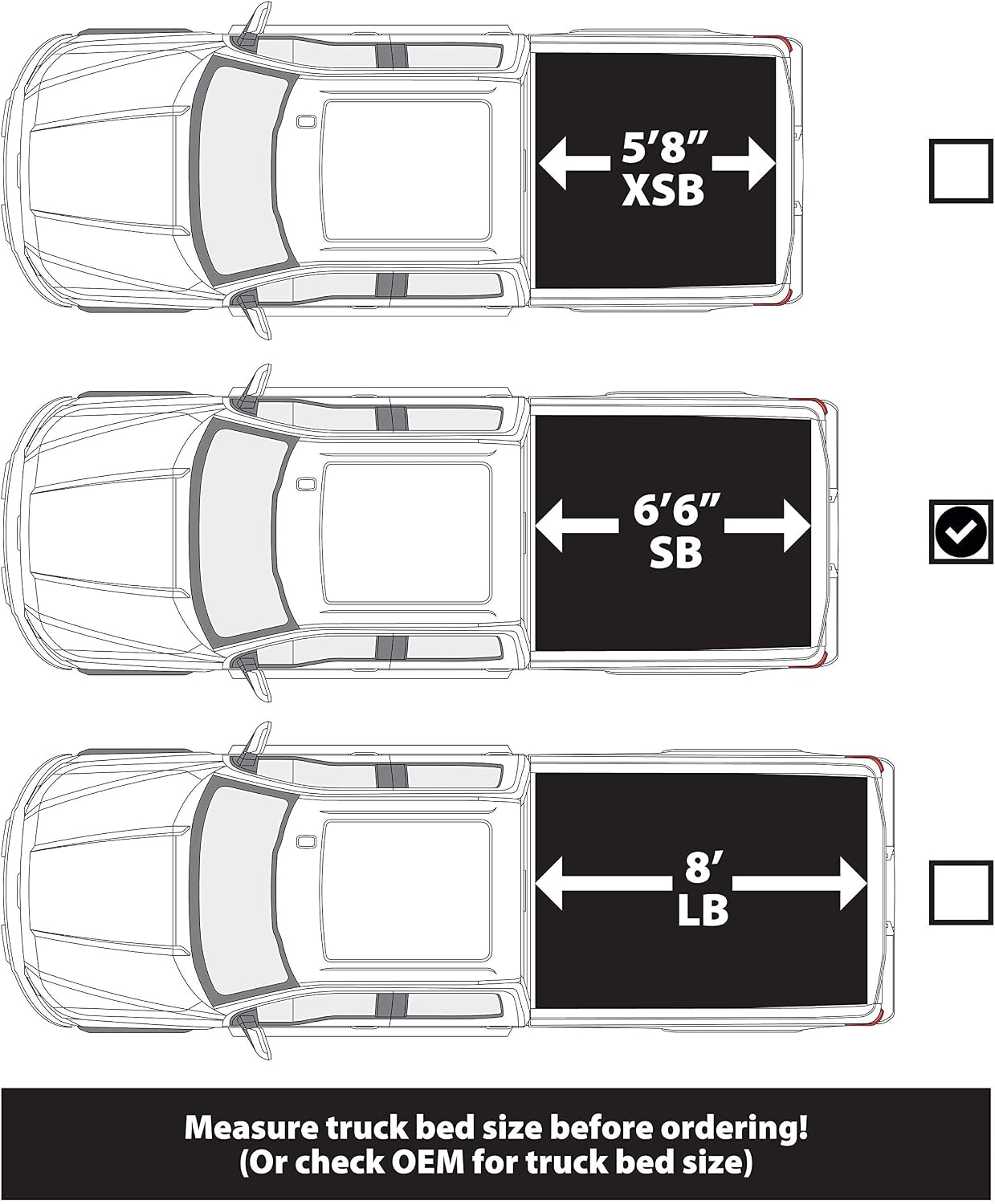 LEER Latitude Soft Folding Tonneau Cover | Fits 2019 GM Silverado/Sierra with 6'6" Truck Bed | 630170