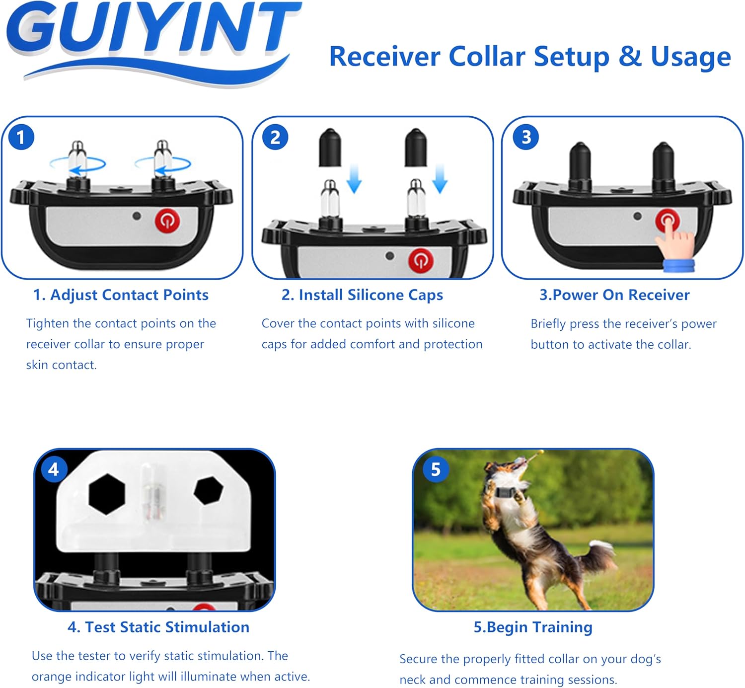 Wireless Dog Fence System for 2 Dogs - 2-in-1 Electric Dog Fence & Training Collar with LCD, 50-999ft Range, IPX7 Waterproof, Adjustable Static Correction