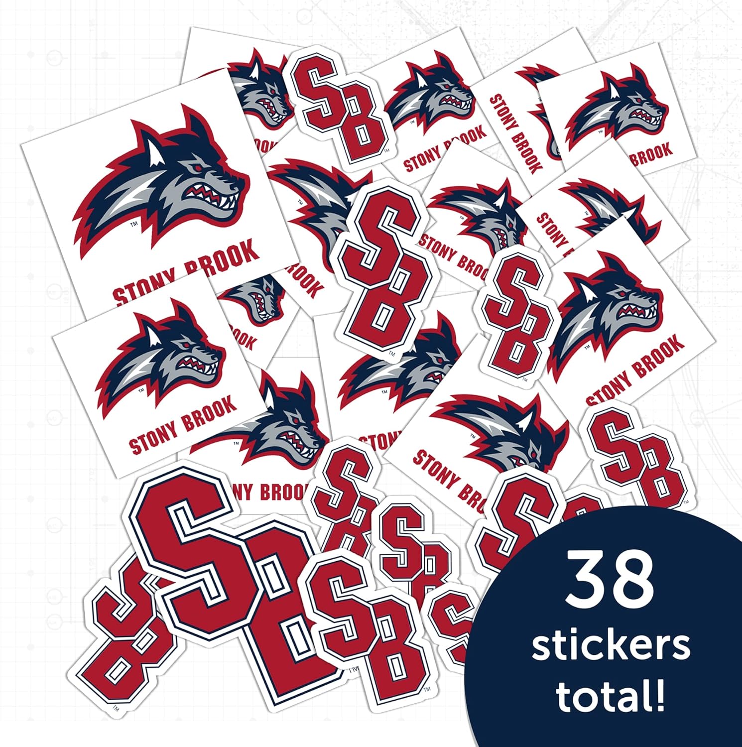 Desert Cactus Stony Brook University Sticker Seawolves Seawolf Sticker Vinyl Decals Laptop Water Bottle Car Scrapbook Sheet T1 (Type 1-1) - Image 5