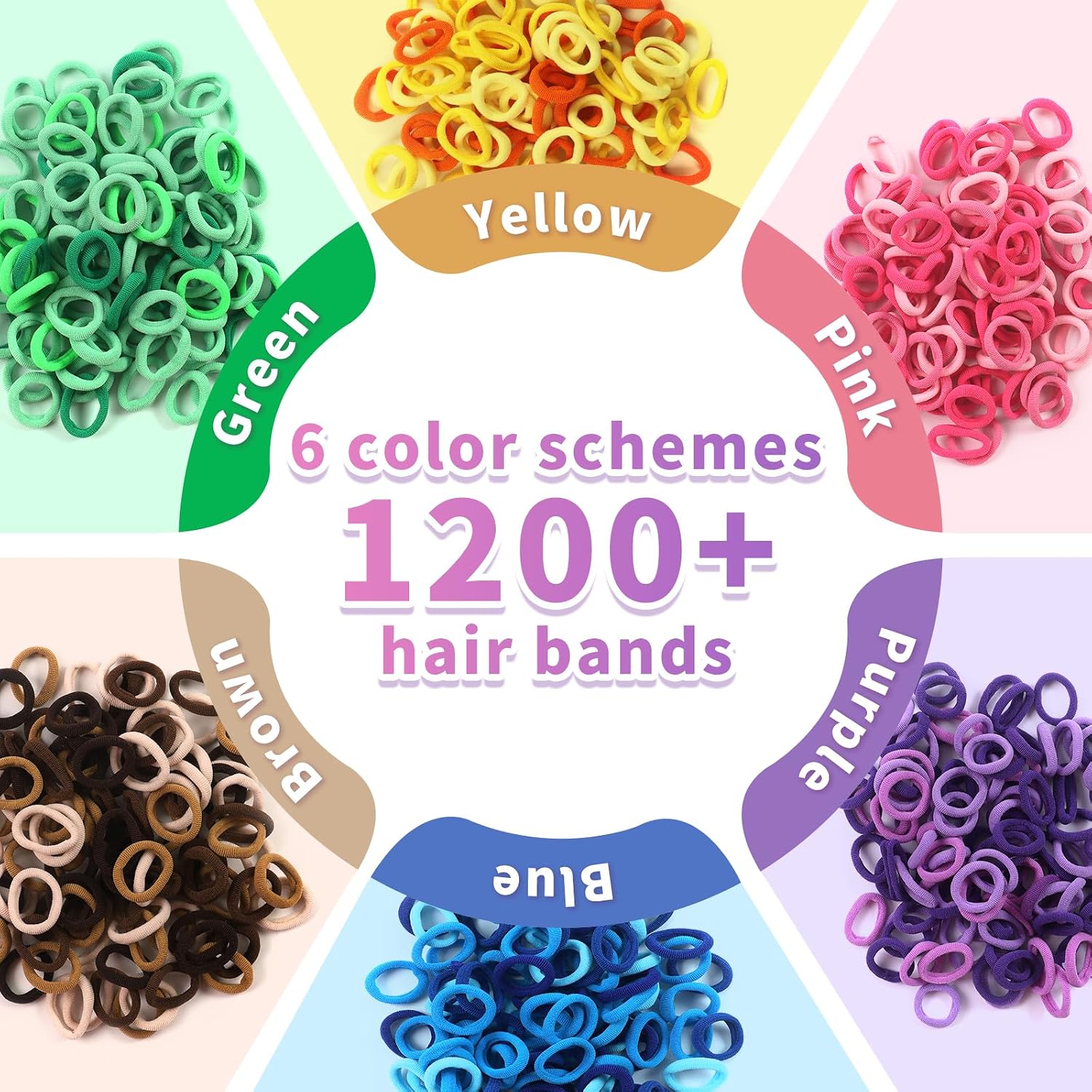 STAOVA 1200 Pcs Cloth Loom Bands Refill for Weaving Loom Bracelets Kit image 2