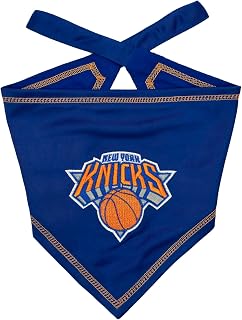 Pets First NBA New York Knicks TIE Bandana, Size Small/Medium. Dog Bandana Scarf Bib for Pet Cat Dog. The Ultimate Game-Day, Party Bandana