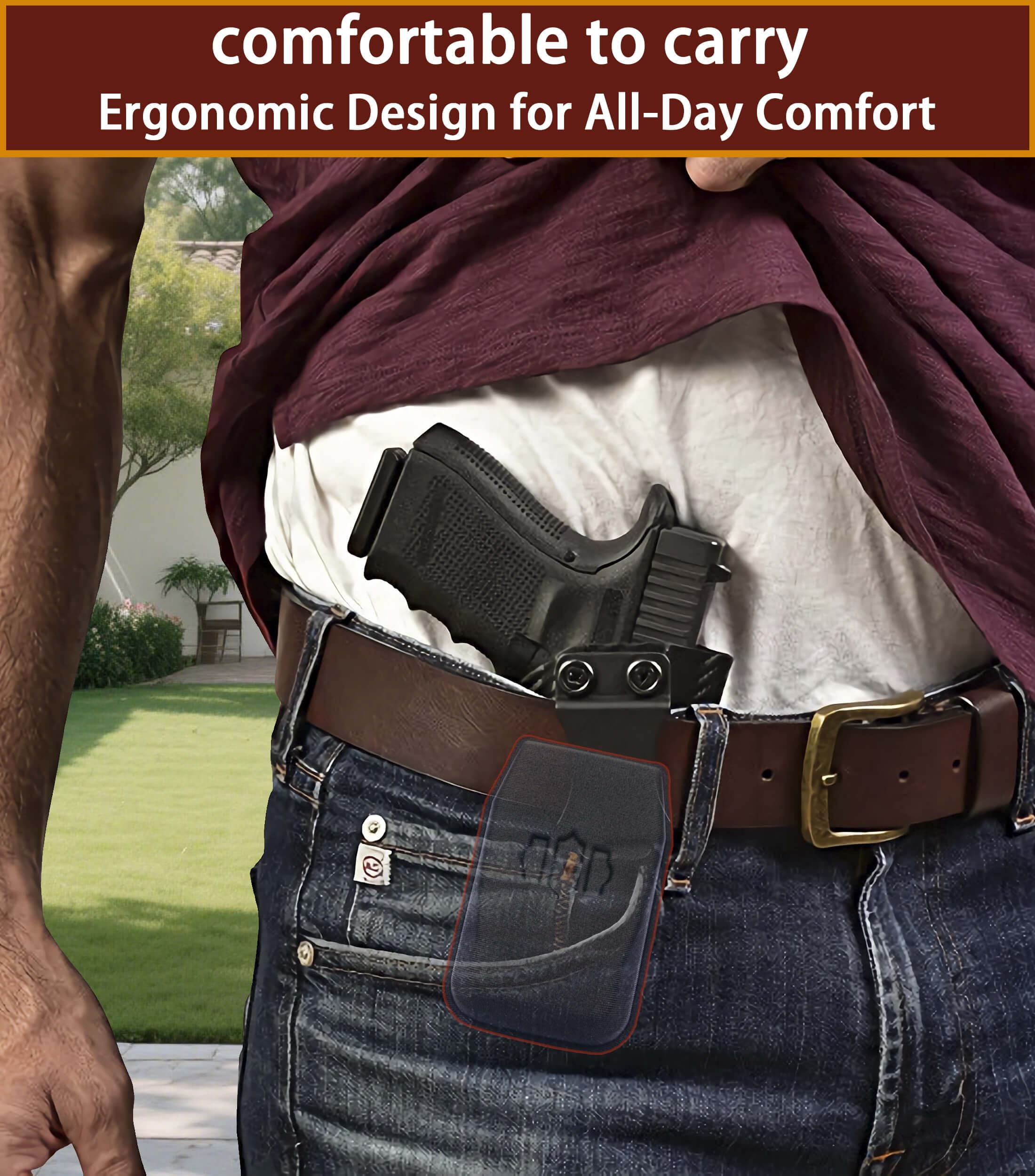 What is the most comfortable holster for daily use?