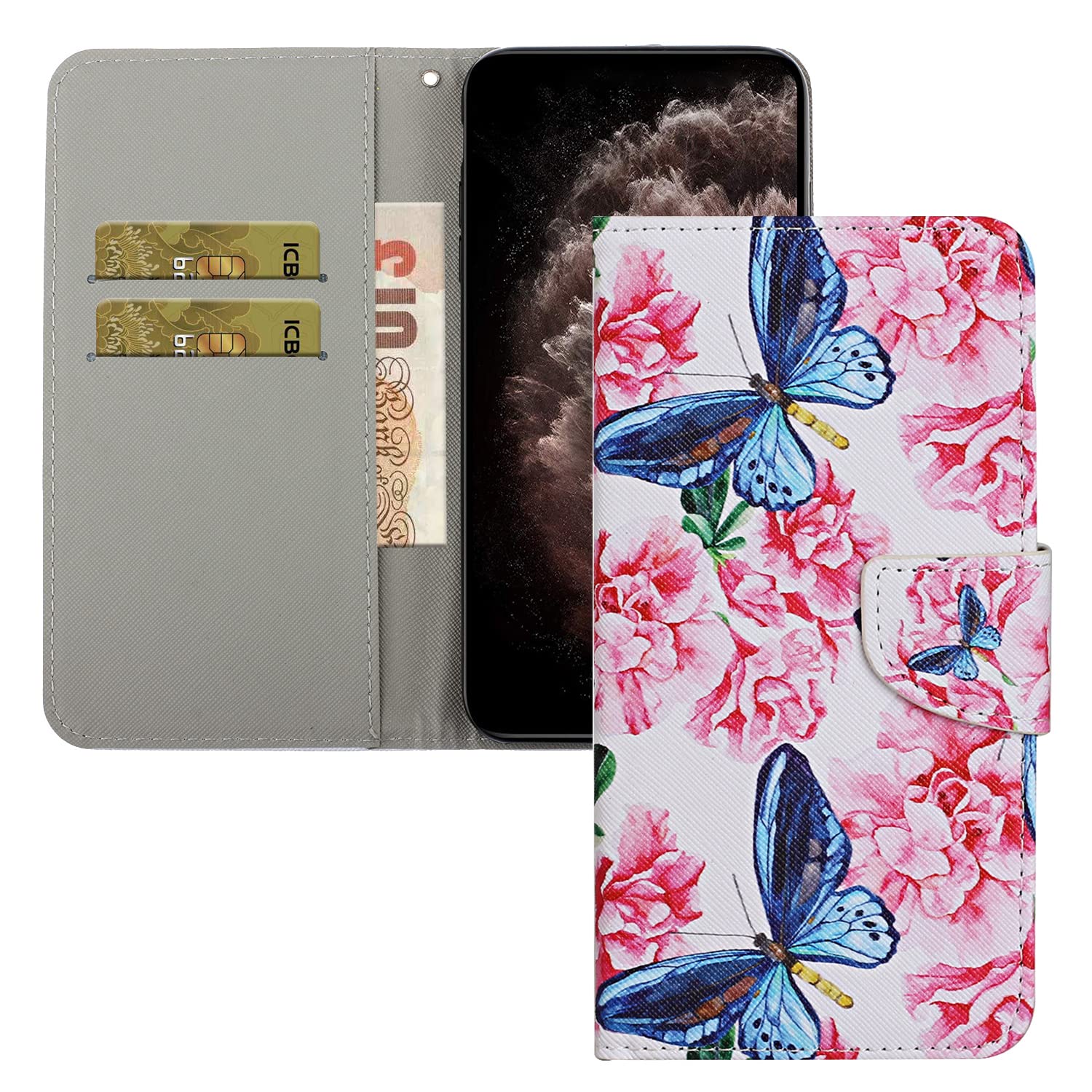HMTECH Huawei P30 Pro Custodia Cover Portafoglio,Huawei P30 Pro