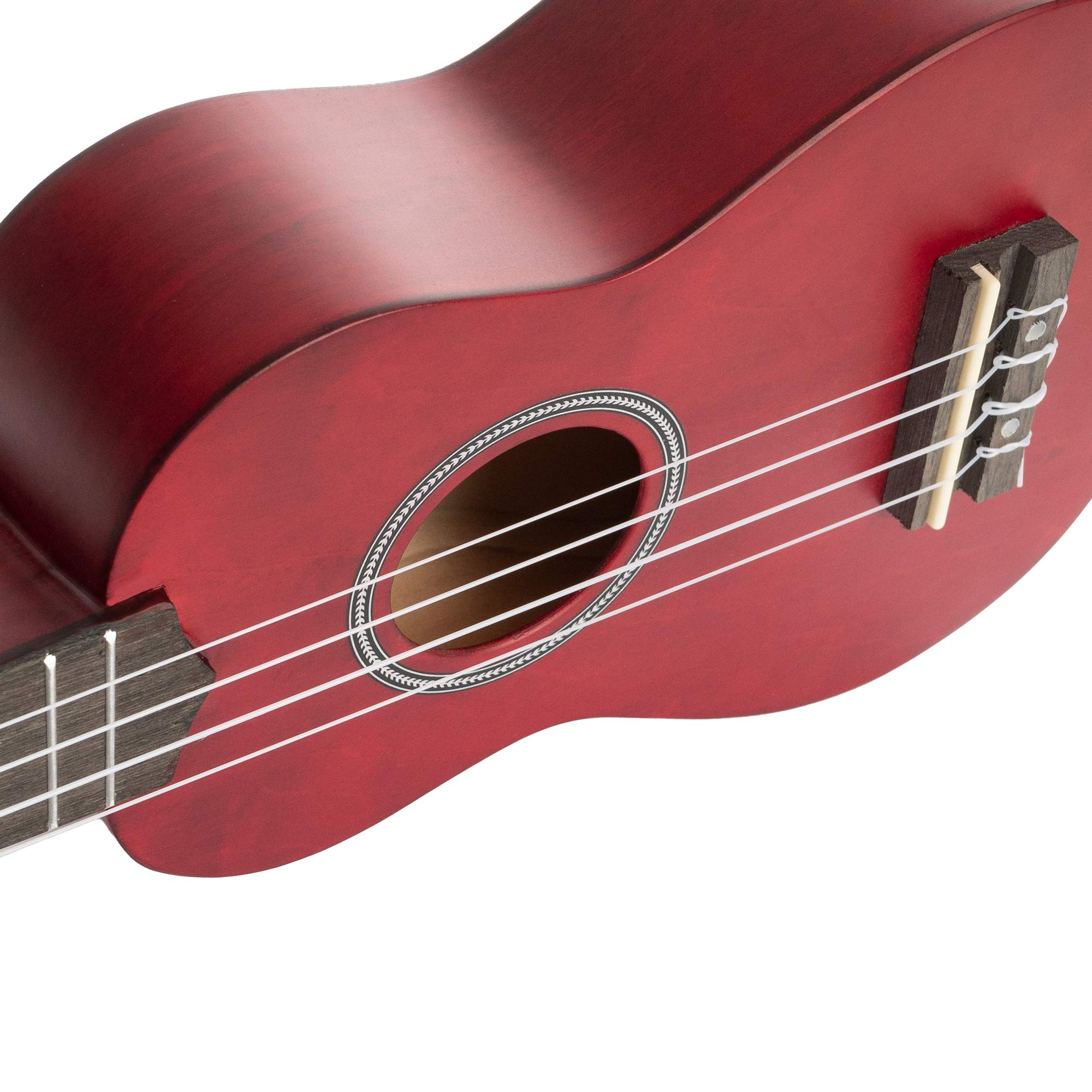 CASCHA Sopran Ukulele Set Niederländisch - für Kinder & Erwachsene I Starter Kit mit 3 Plektren Tasche holländisches Lehrbuch mit DVD Stimmgerät I Aquila Saiten Nylon I Kleine Hawaii Gitarre Rot