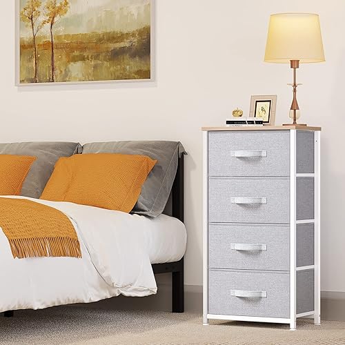 Miniatura 3 de YITAHOME Dresser with 4 Drawers - Fabric Storage Tower, Organizer Unit for Bedroom, Living Room, Hallway, Closets & Nursery - Sturdy Steel Frame