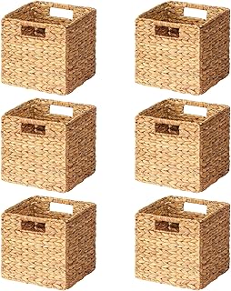 SpaceAid 6 Pack Wicker Basket, Storage Baskets for Organizing, Woven Rat...