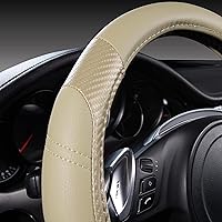 Vista 3 de CAR PASS Line Rider Funda de Volante de Cuero de Microfibra Deportiva, Ajuste Universal para el 95% de Camiones, SUV, Automóviles, Diseño