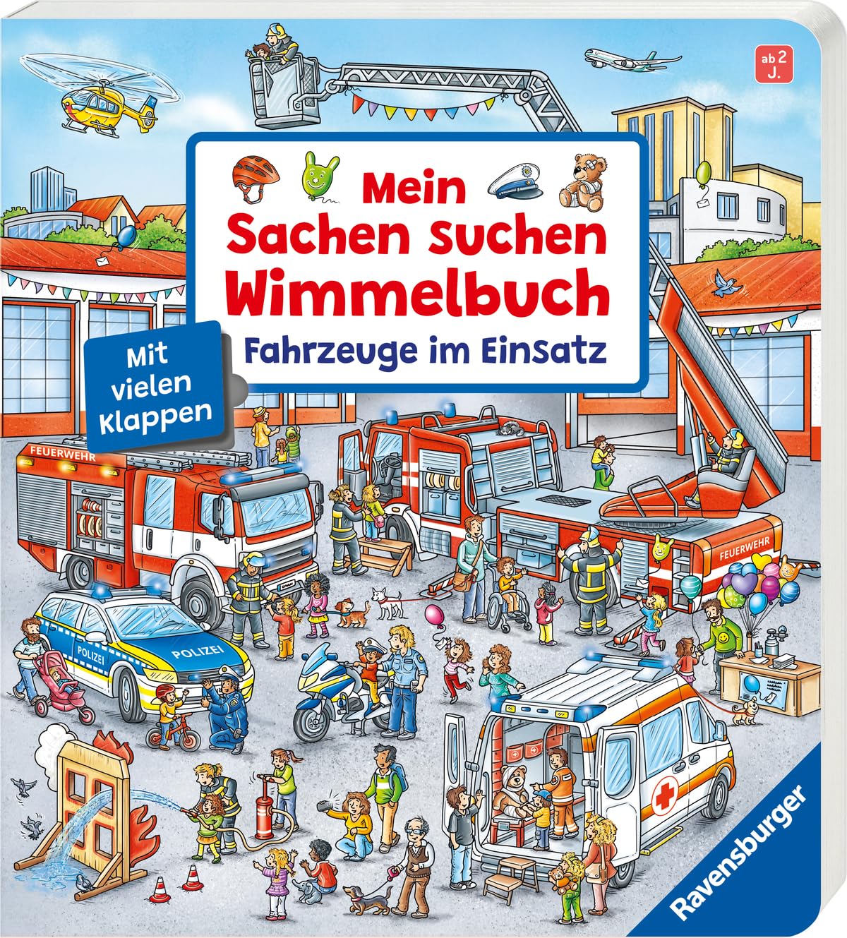 Mein Sachen suchen Wimmelbuch: Fahrzeuge im Einsatz