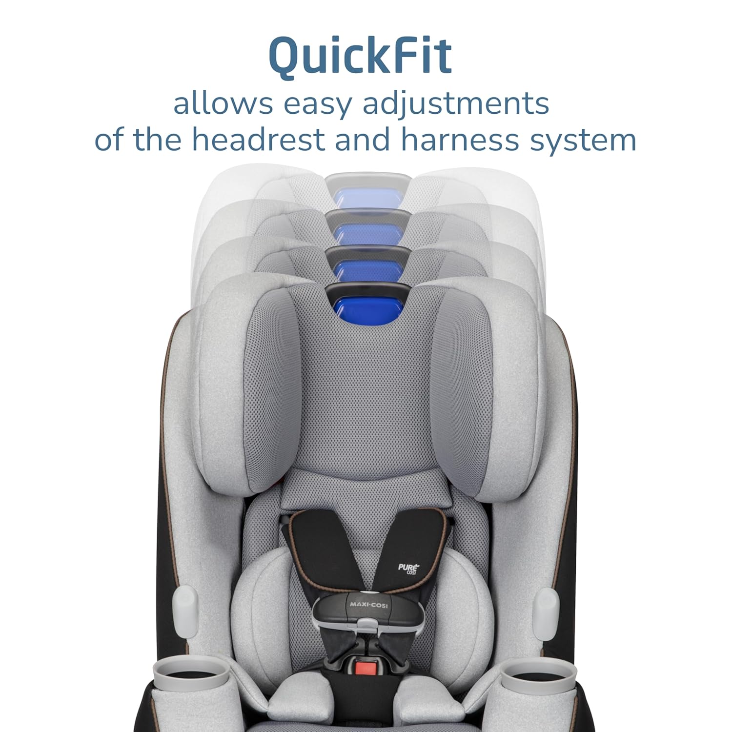 Maxi-Cosi Pria Chill All-in-One Convertible Car Seat, VentMax Fan Technology, QuikFit Harness, ReclineFit, Dishwasher-Safe Cup Holders, Newborn to 10 Years - Image 8