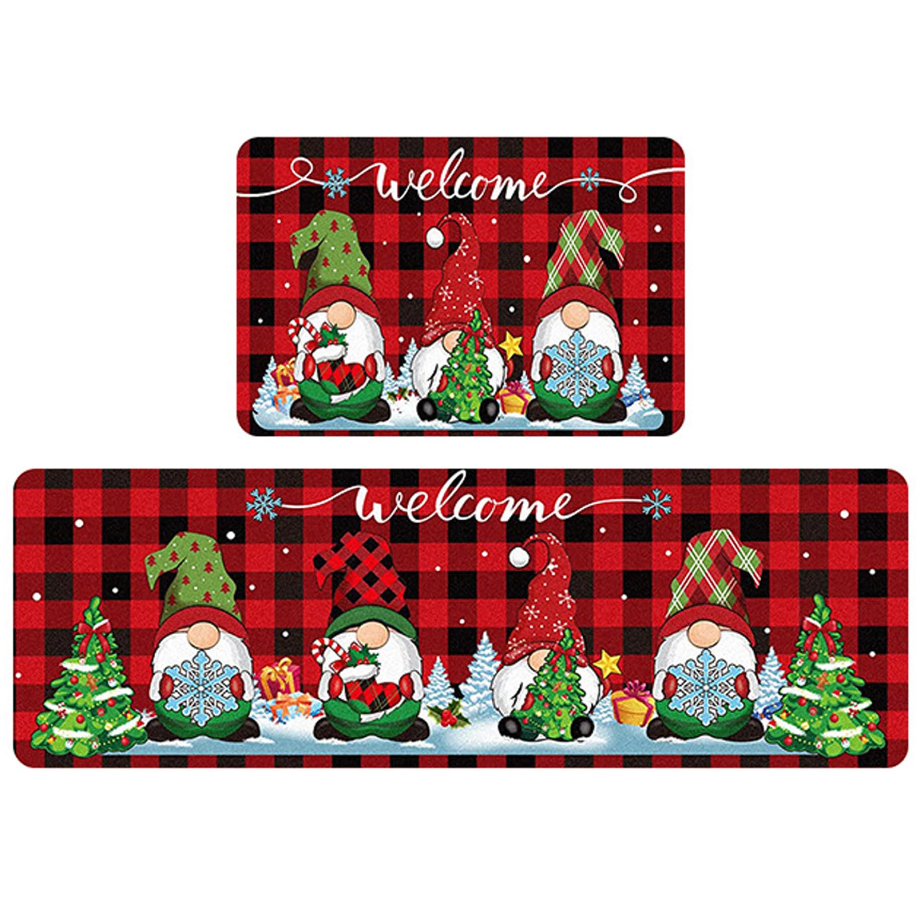 Tapis de cuisine de Noël antidérapants pour décorer et protéger votre sol en fête