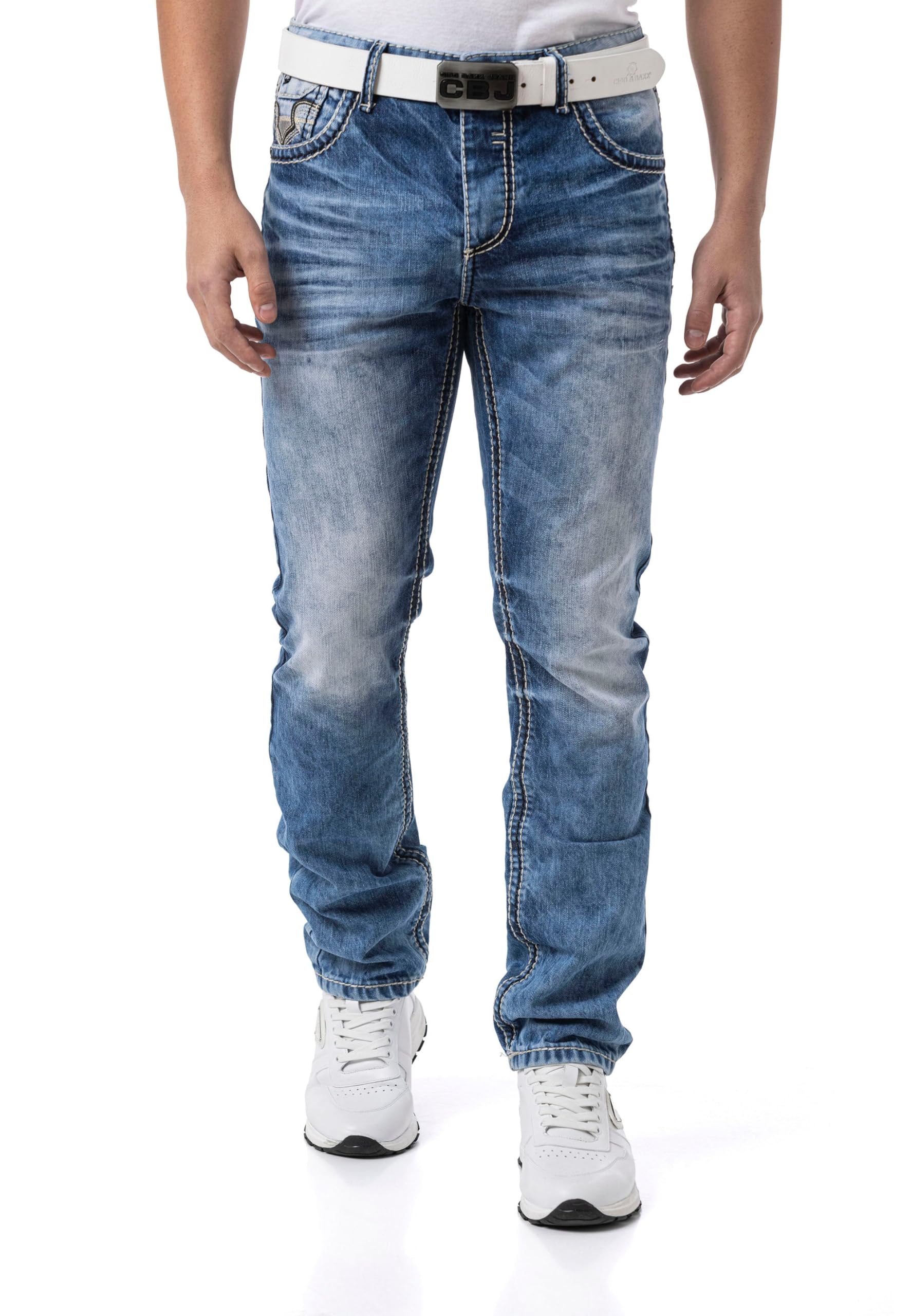 Cipo & Baxx Herren Jeans | Modelle mit Ziernähten | Alltag & Trend Design | Alltagstauglich | für individuelle Outfits