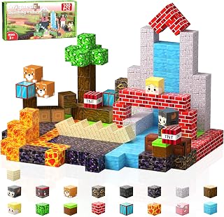 100 PCS Building Blocks, 3D Construction Build Toys, STEM Sensory Building Cubes Gifts for Valentines Day, Easter Basket Stuffers (Multicolor-100PCS)