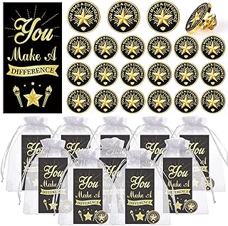 50 Sets Employee Appreciation Gifts Star Pin Badge Employee 