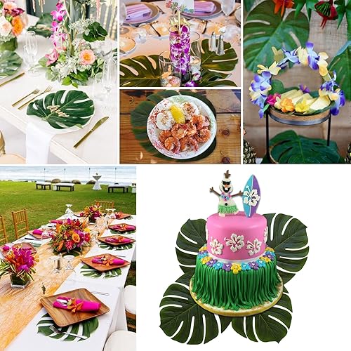 Miniatura 3 de Hojas de imitación verde para plantas hawaianas, zoológicos o tropicales decoraciones Luau
