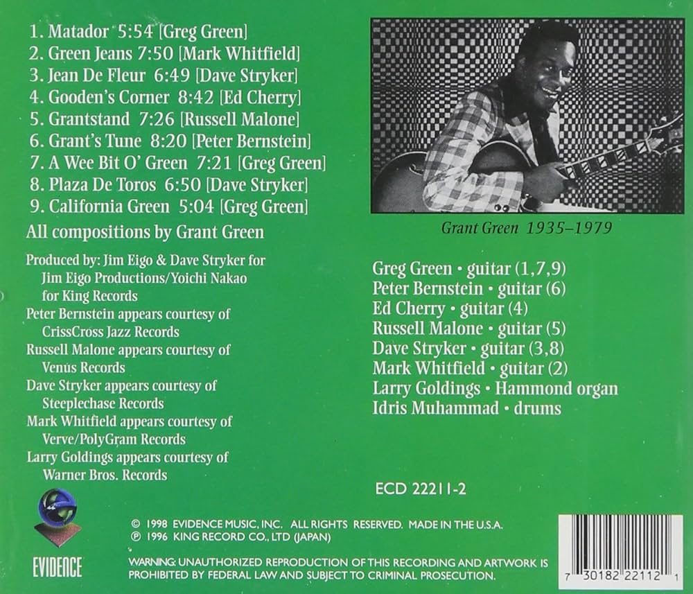 ナイジェリア／グラント・グリーン GRANT GREEN - Grant Green - Nigeria LP (Tone Poet Vinyl