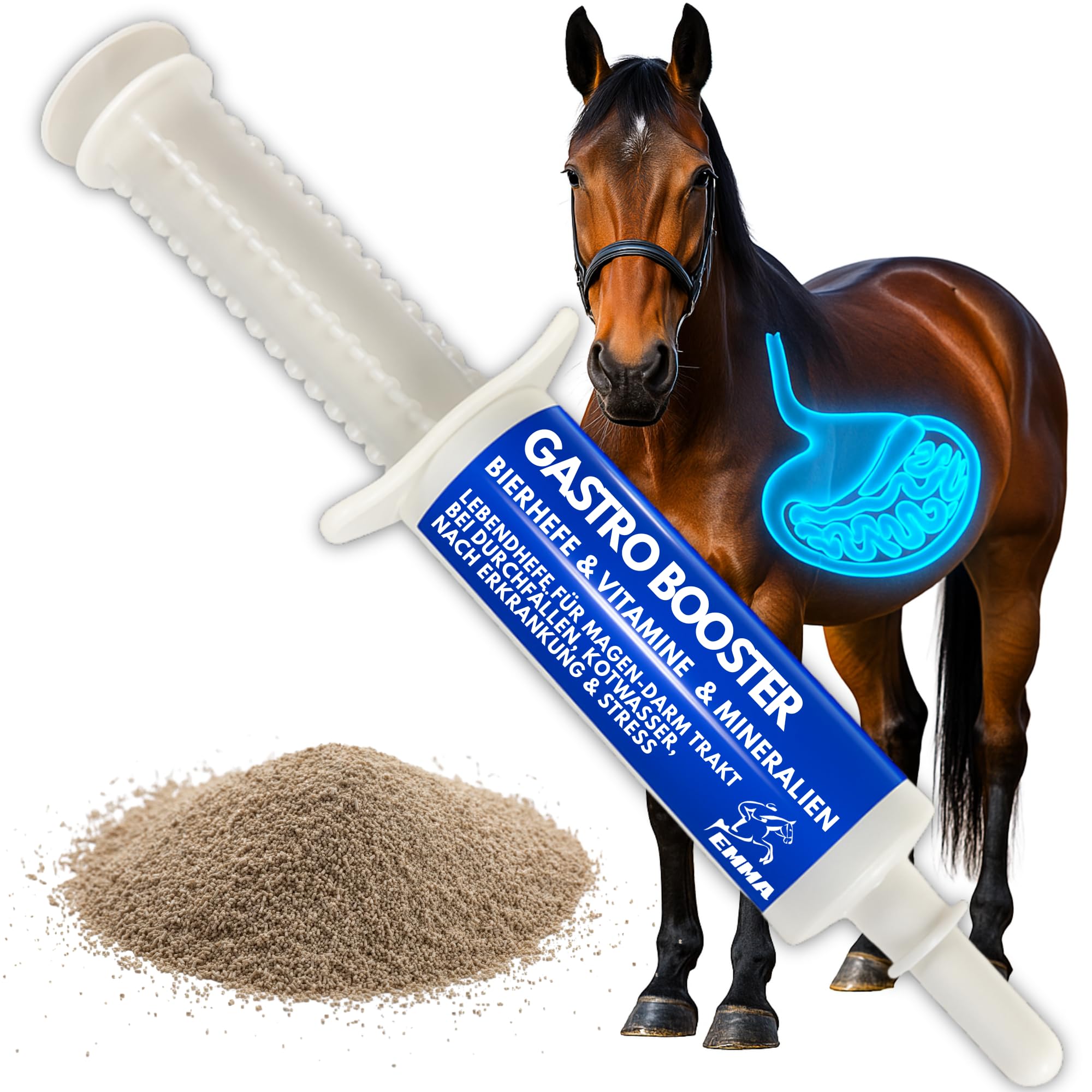 Pâte Gastro-intestinale Probiotiques Levure de bière Cheval I Vitamine E I Culture de levure Flore intestinale Gastro-intestinal - vitaminée I après colique Ecume diarrhée métabolisme Cheval 30ml