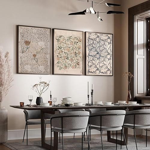 Miniatura 4 de Arte de pared botánico vintage, lienzo floral antiguo, arte de pared, impresiones de flores neutrales, póster vintage de granja, pintura para sala