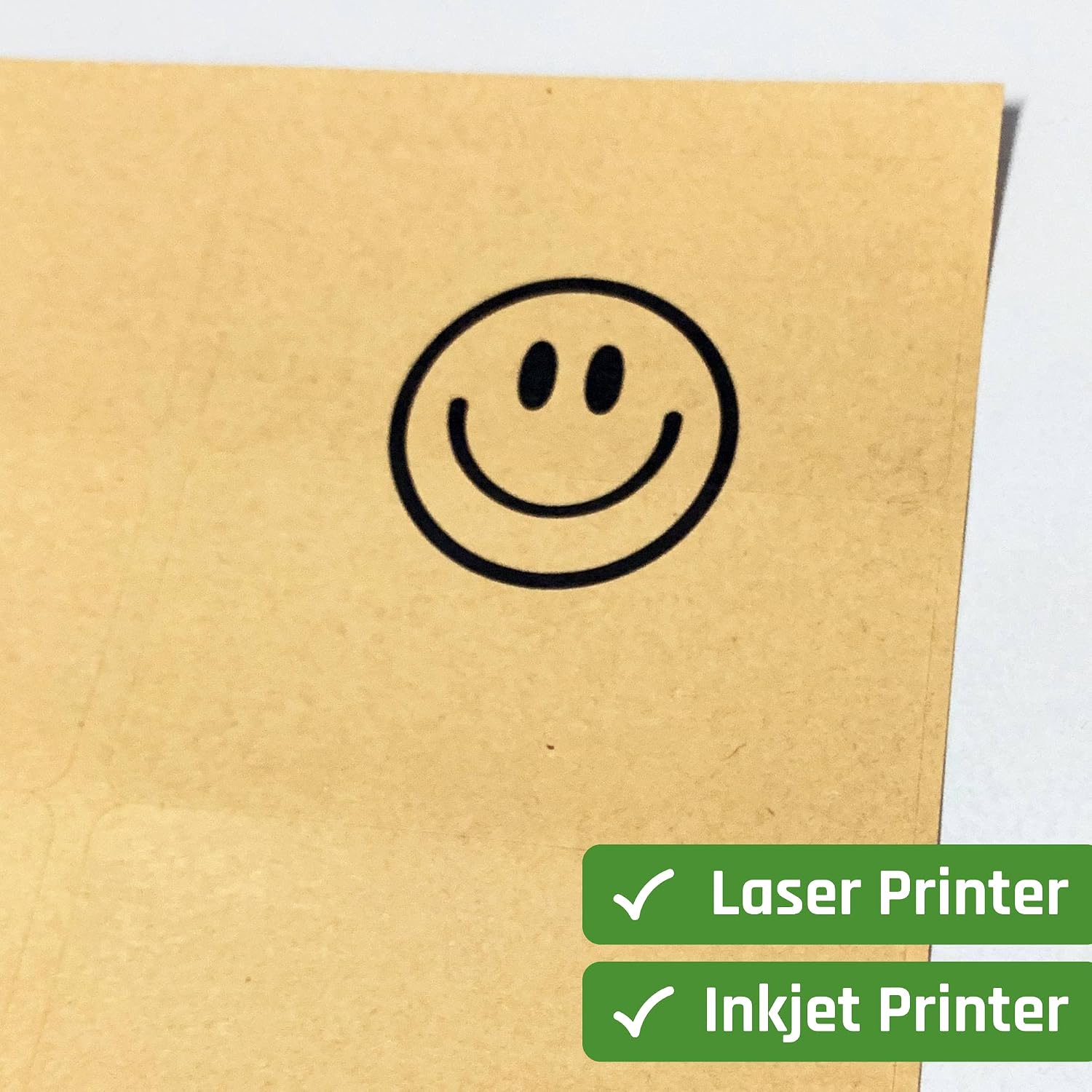 150 Sheets, Kraft Sticker Paper Labels, Laser/Inkjet Printing - Letter Size (8.5 x 11)