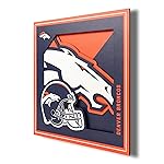 YouTheFan NFL Denver Broncos 3D Logo Series Wall Art - 12x12