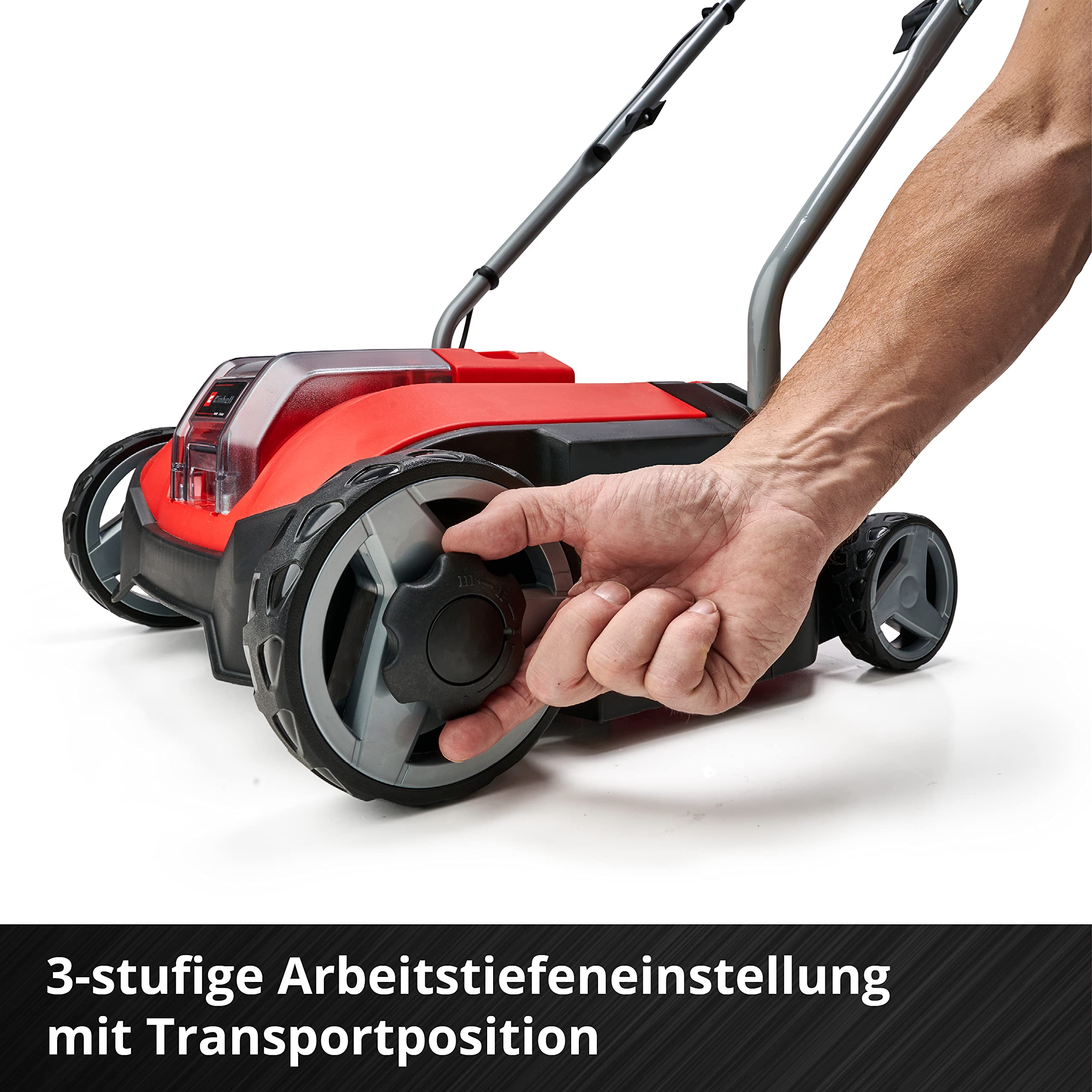 Einhell Akku-Vertikutierer GC-SC 18/28 Li-Solo Power X-Change (Li-Ion, 18 V, bürstenloser Elektromotor, 28cm Messerwalze, 3-stufige Arbeitstiefeneinstellung, ohne Akku & ohne Ladegerät)