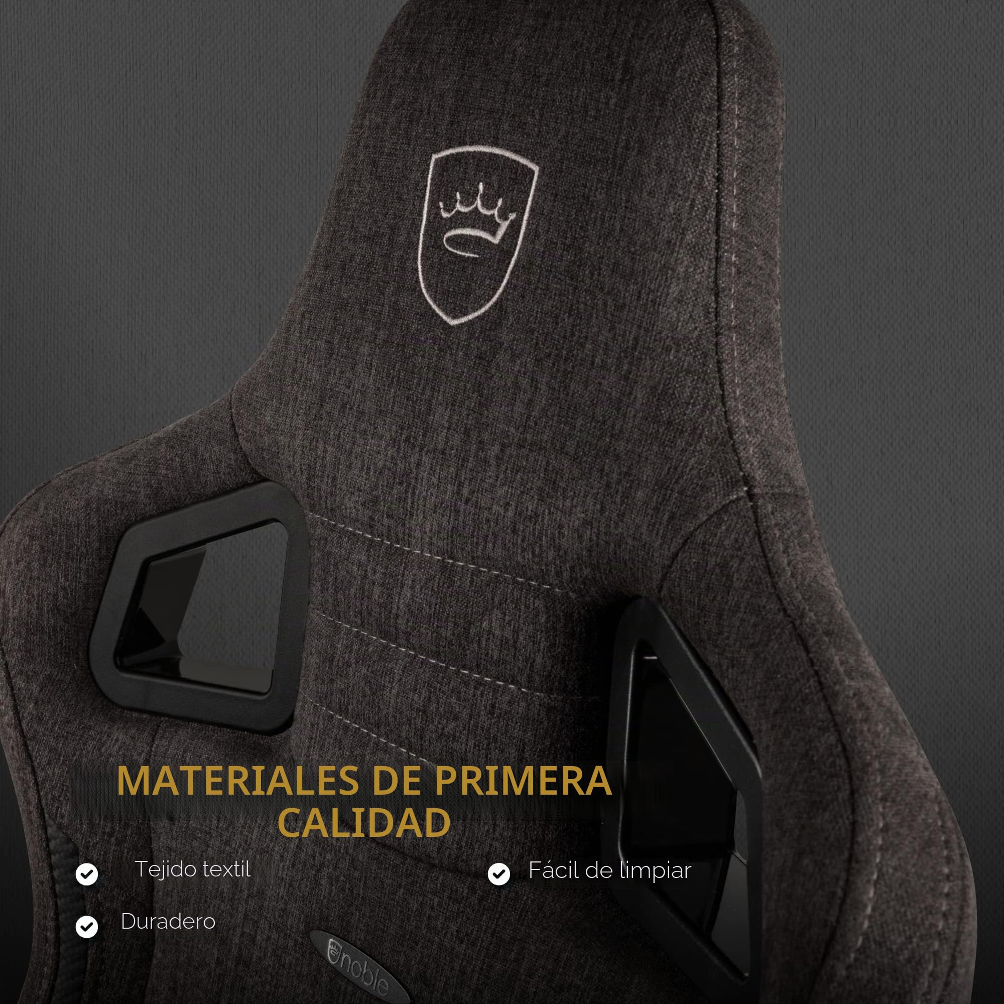 Noblechairs Epic TX Silla de Oficina Ergonómica Tela TX | Silla de oficina ergonómica, con ruedas, ideal escritorio y teletrabajo