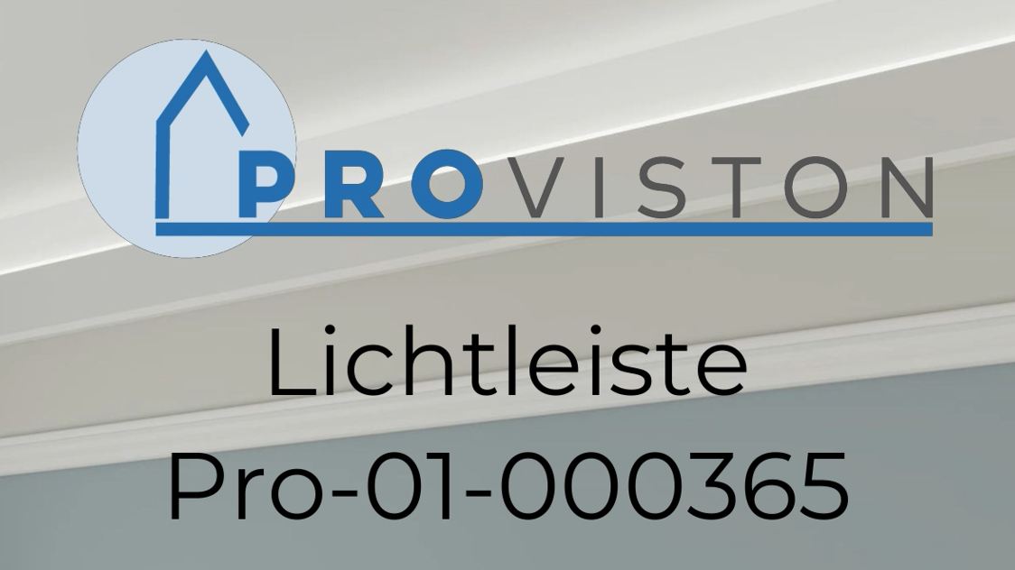 PROVISTON Moulure décorative 48 x 22 x 2000 mm Polymère Blanc Haute