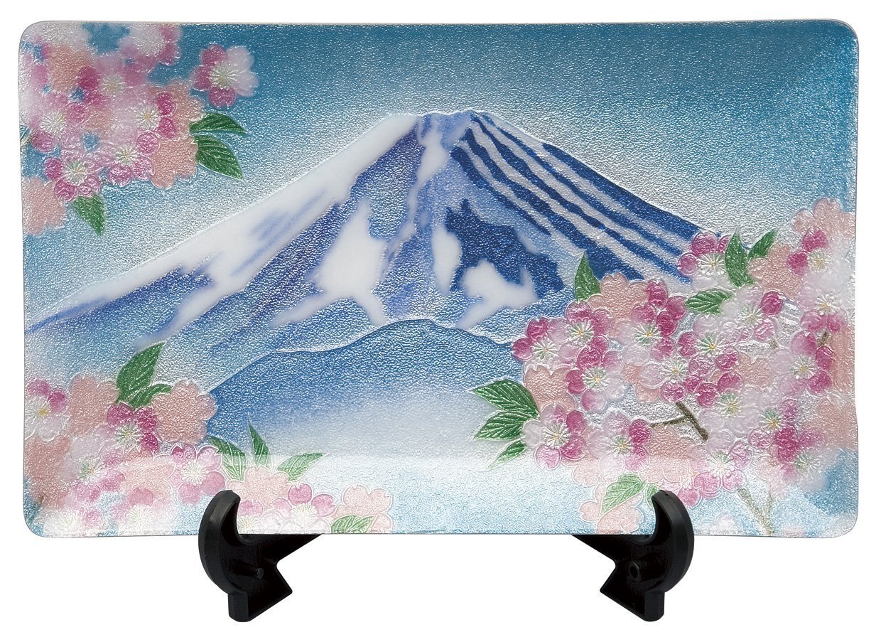 ⭐️美品⭐️七宝焼　富士山　シルバーフレーム 約39x27cm ⭐️美品⭐️七宝焼 富士山 シルバーフレーム 約39x27cm 額 - 富士