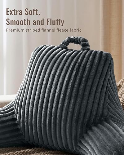 Miniatura 2 de Blissful Diary Almohada de lectura para sentarse en la cama, almohada de espalda de franela para adultos y niños, cojín de respaldo para sentarse en