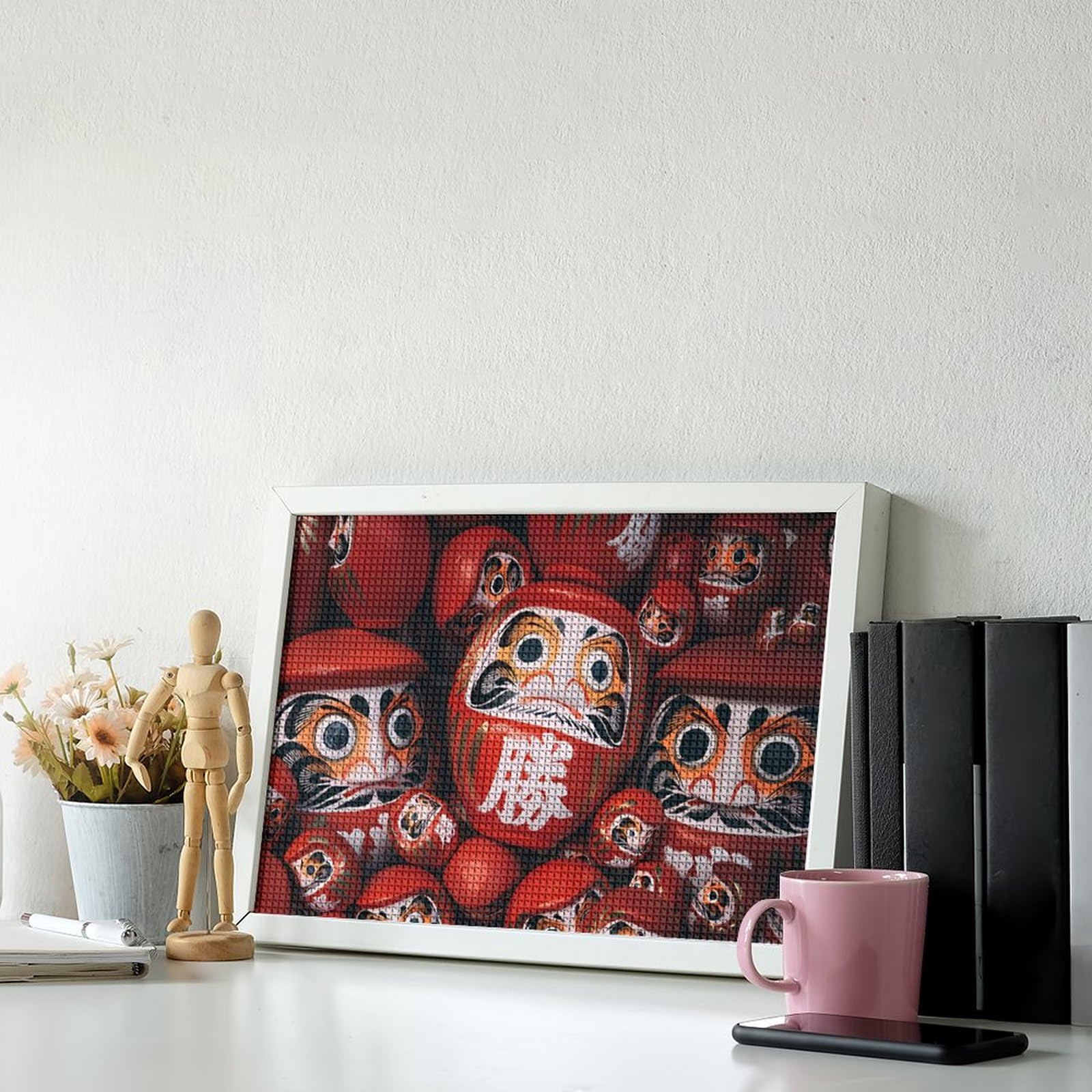 Amazon | 福だるま 縁起物だるま 5D ダイヤモンドの絵キット ししゅう