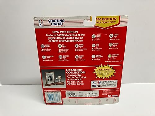 Miniatura 3 de Magic Johnson Los Angeles Lakers 1990 Starting Lineup Figure with TWO Trading cards