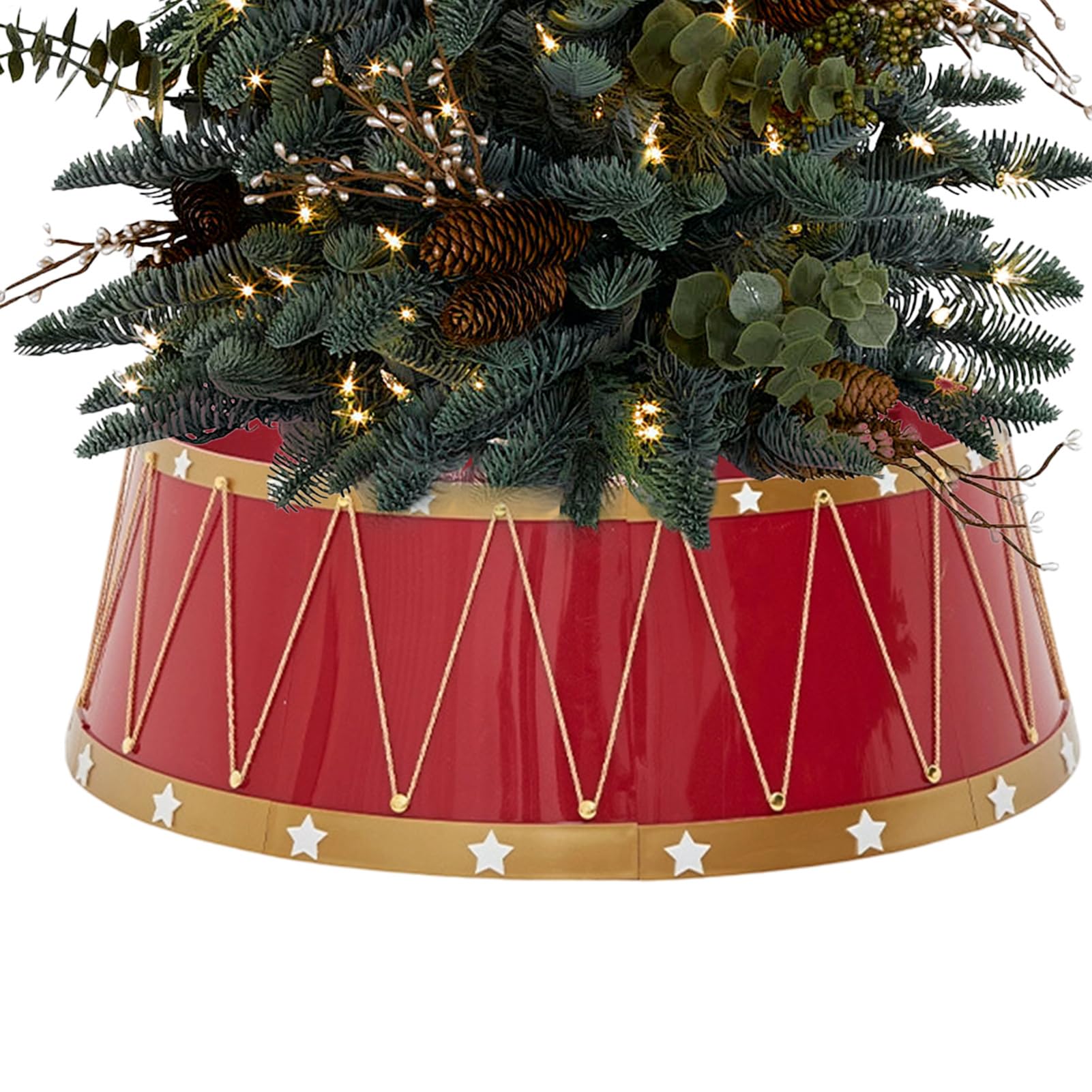 Copertura per Base 'Albero di Natale Cerchio Decorativo da 65cm per Albero | Accessorio per Interni Ingresso Soggiorno Ufficio Esterno Invernale