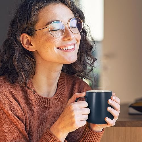 Miniatura 5 de Conjunto de calentador de taza de café APEKX - Calentador de taza de café inteligente, temperatura constante estable 131°F, 15W de carga Marino
