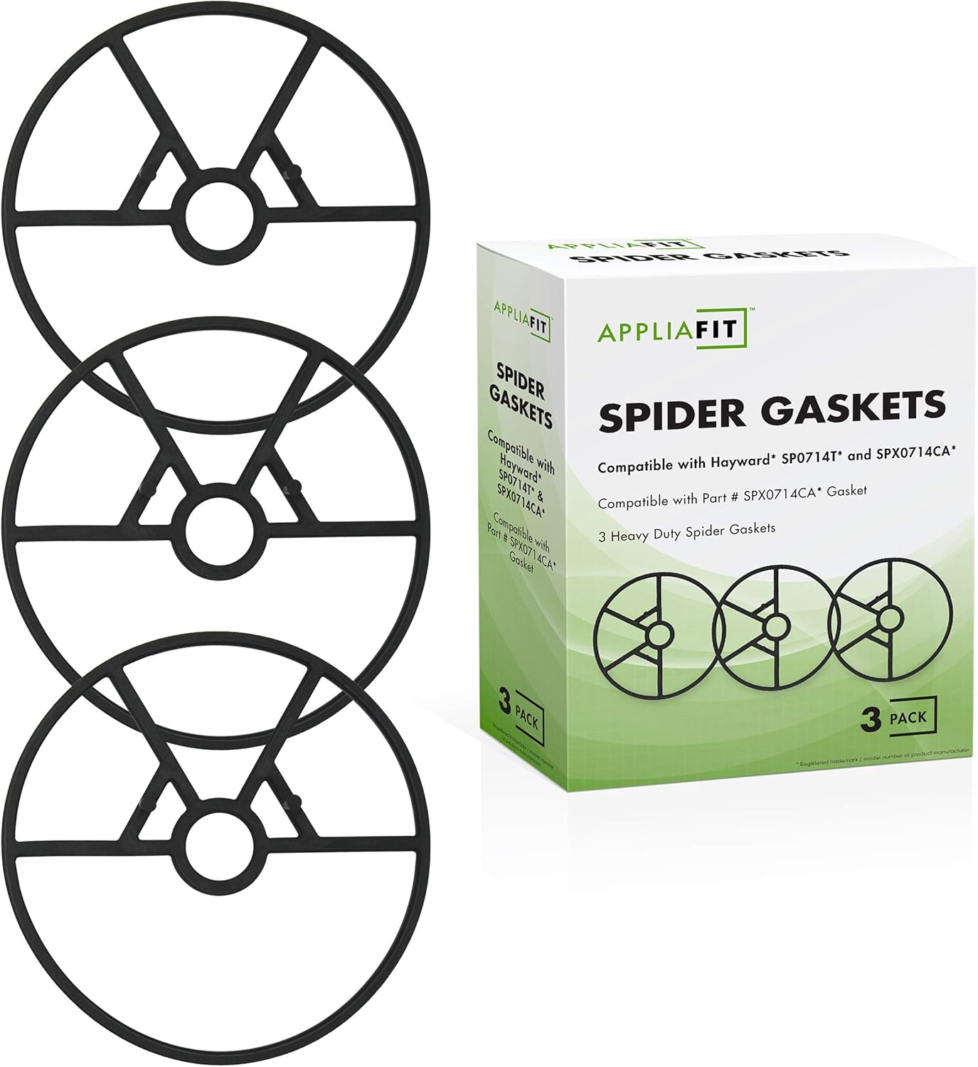 AppliaFit 3Pack Spider Gasket Compatible with Hayward