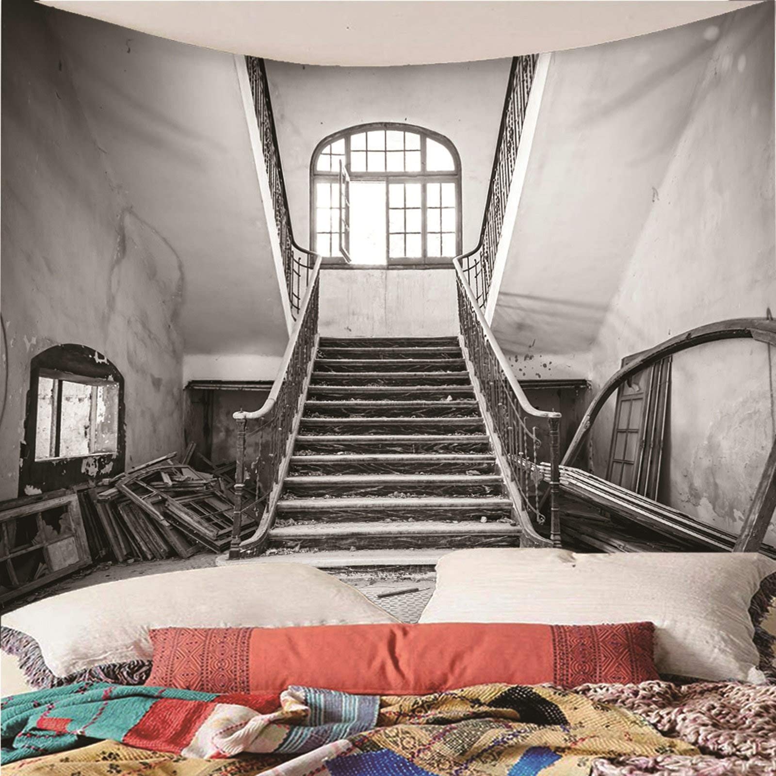 Aeici, decorazione da parete per dormitorio, accessorio per la casa, stile shabby chic, 240 x 220 cm