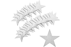 Twinkling Silver Star Cutouts: Illuminate Your Celebrations