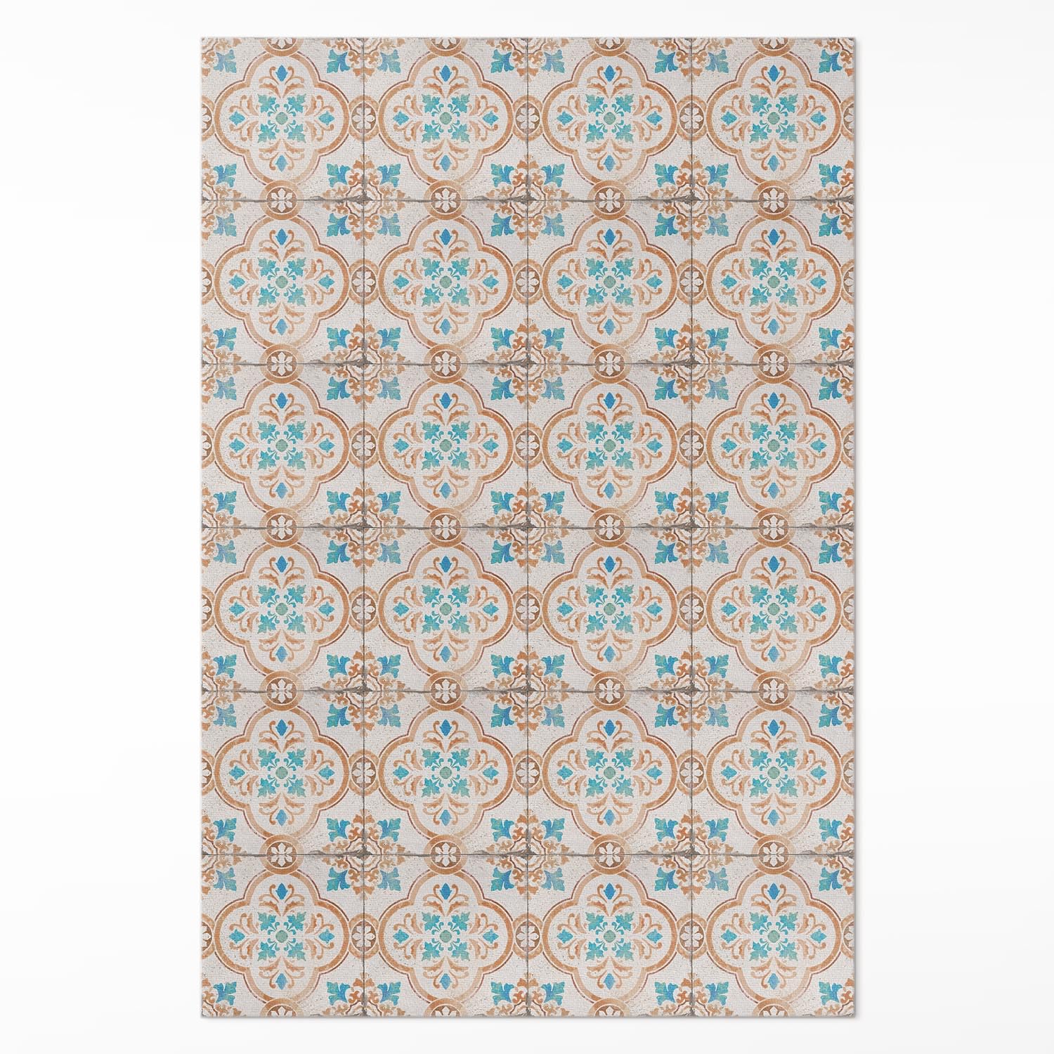 Tapis de sol vinyle 150x225 cm au design antique et rectangulaire Floorart