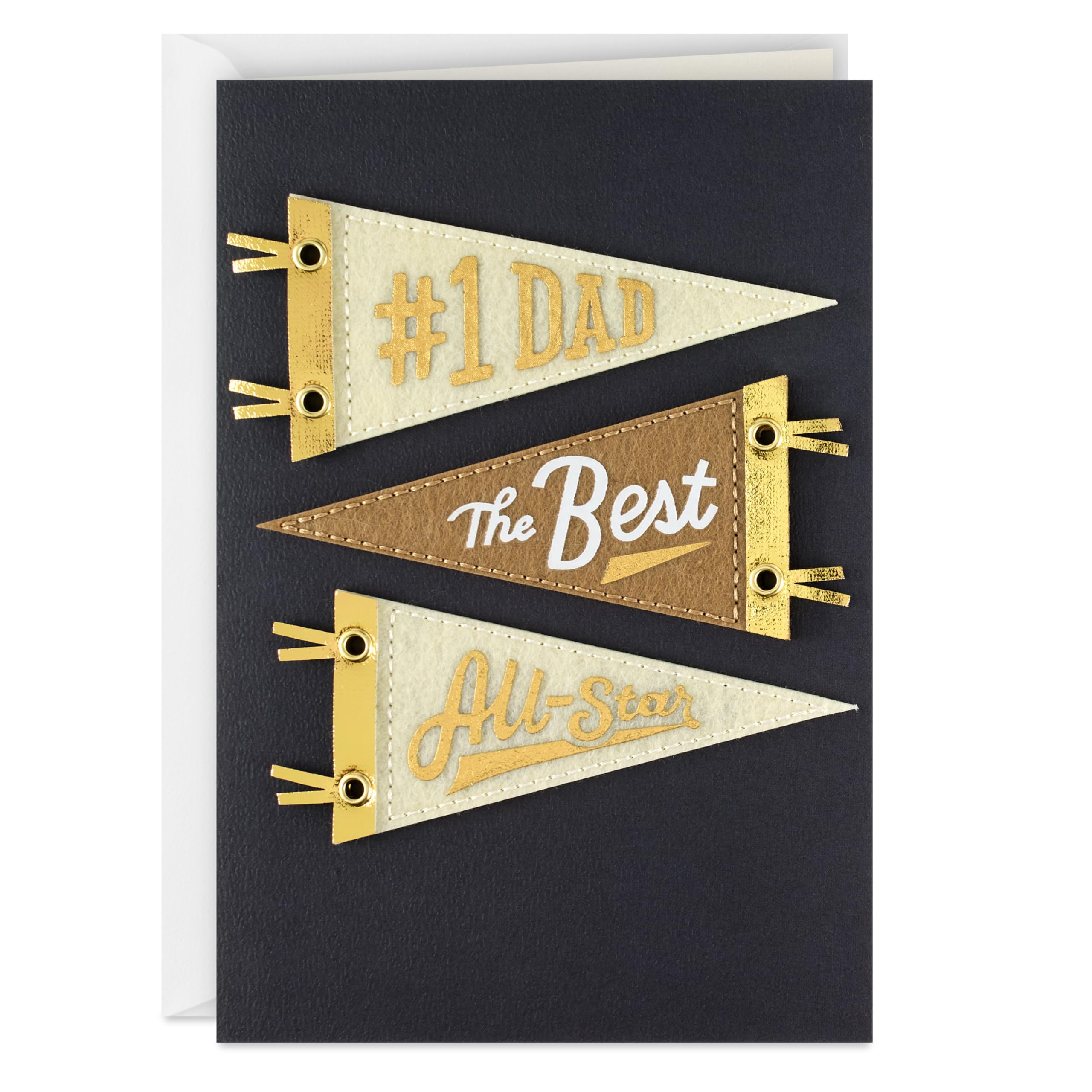 Hallmark Signature Father's Day Card (#1 Dad, All-Star Pennants) for Dad, Grandpa, Father-in-Law