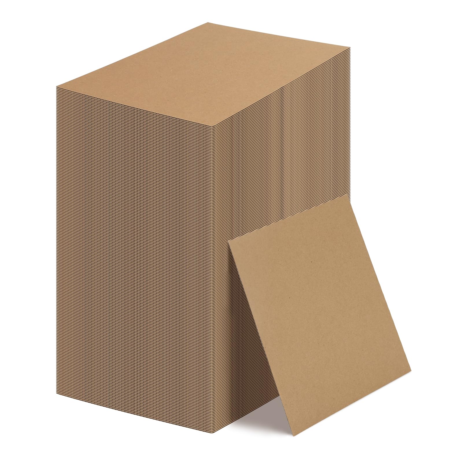Calenzana Browm Wellpappbögen, flache Kartoneinlagen zum Basteln, Verpacken, Versand, Umzug, Versand, 200 Stück