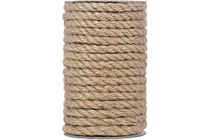 Vivifying Jute Rope: Unleash Your Creativity with 50 Feet of Natural Twine