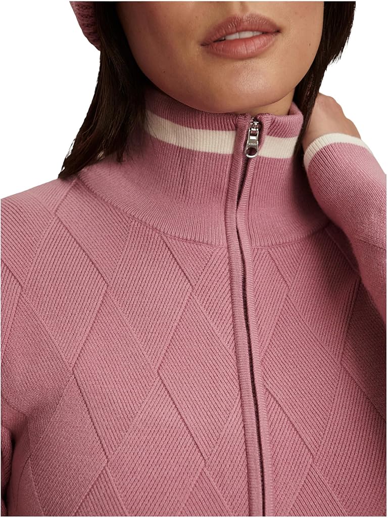 Purple Varley Barthe Zip Through Knit