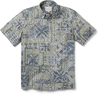 Reyn Spooner Tahitian Cotton Hawaiian Aloha Shirt - Classic Fit Button Front