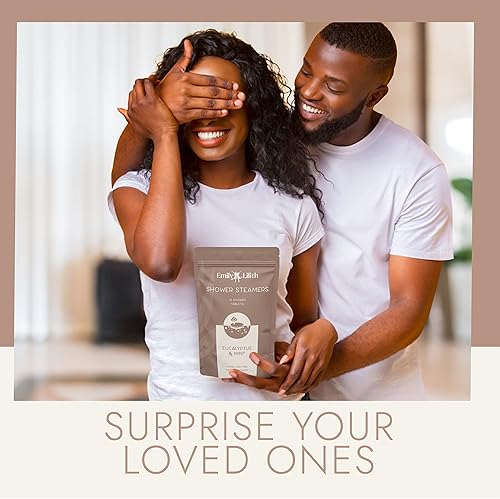 Miniatura 3 de Vaporizadores de ducha de eucalipto y menta (paquete de 15) Emily & Lilith Bomba de baño para aromaterapia, aceites esenciales para cuidado