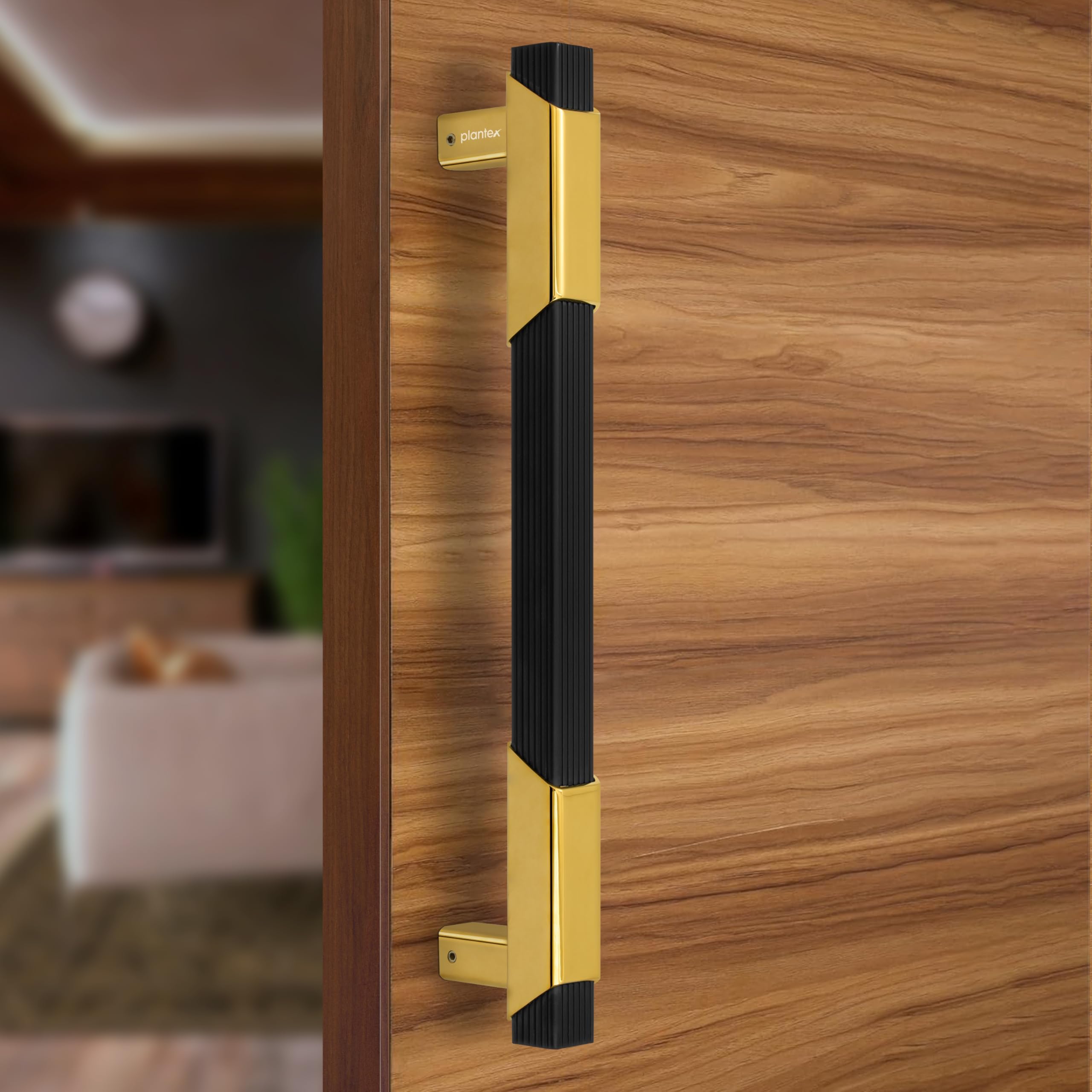 Plantex Door Handle/14 Inch Main Door Handle/Aluminium Door Handle/Pull-Push Door Handle/Door Accessories/3 Years Warranty (Pack of 1, Black) — Amazon image 12